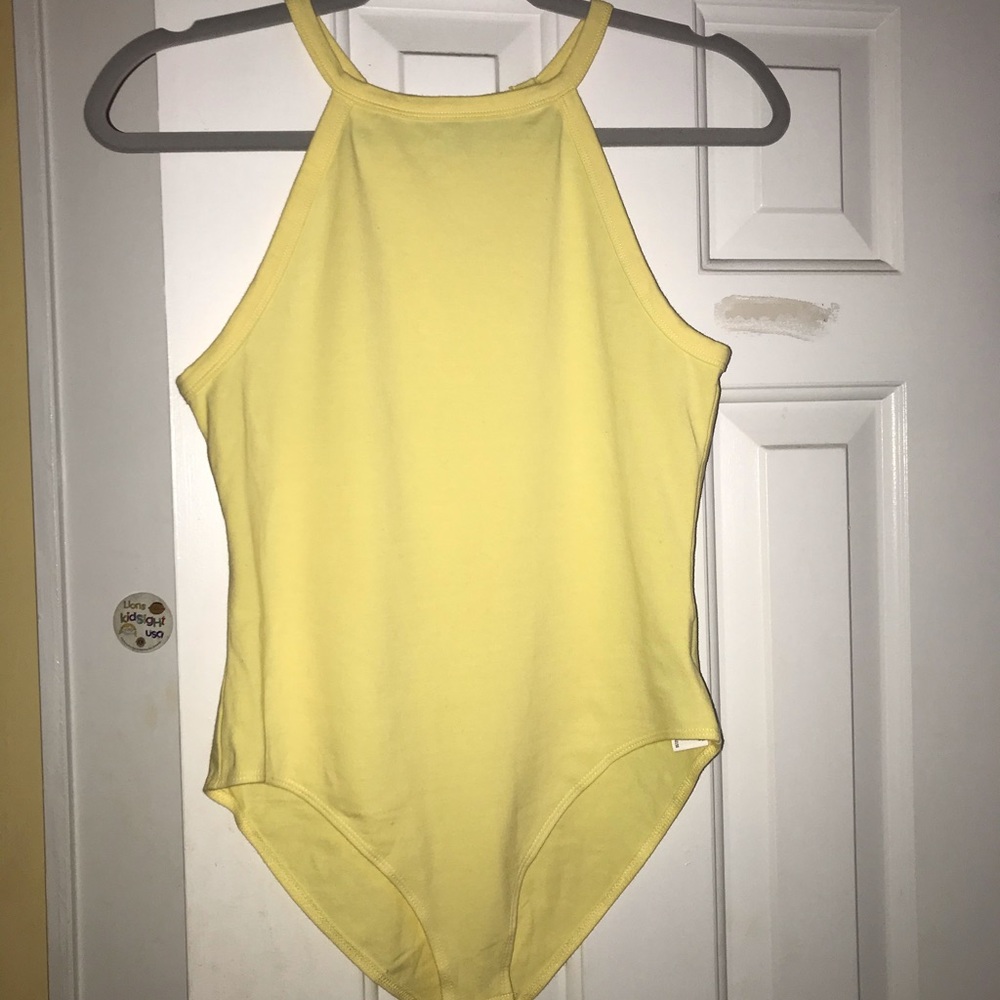 Forever 21 yellow body suit size M